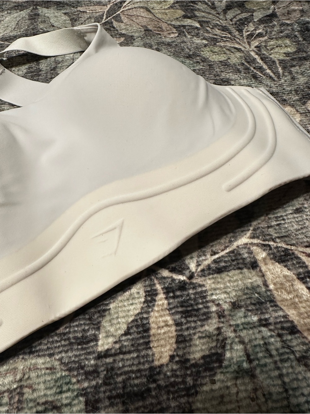 Gymshark White Seamless Padded Sports Bra